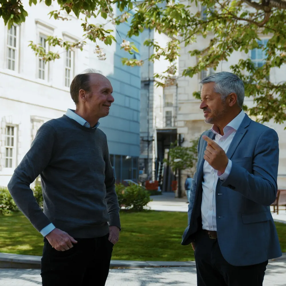 Coniston directors in conversation on site