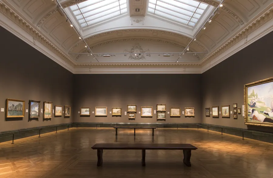 A completed gallery at the National Gallery