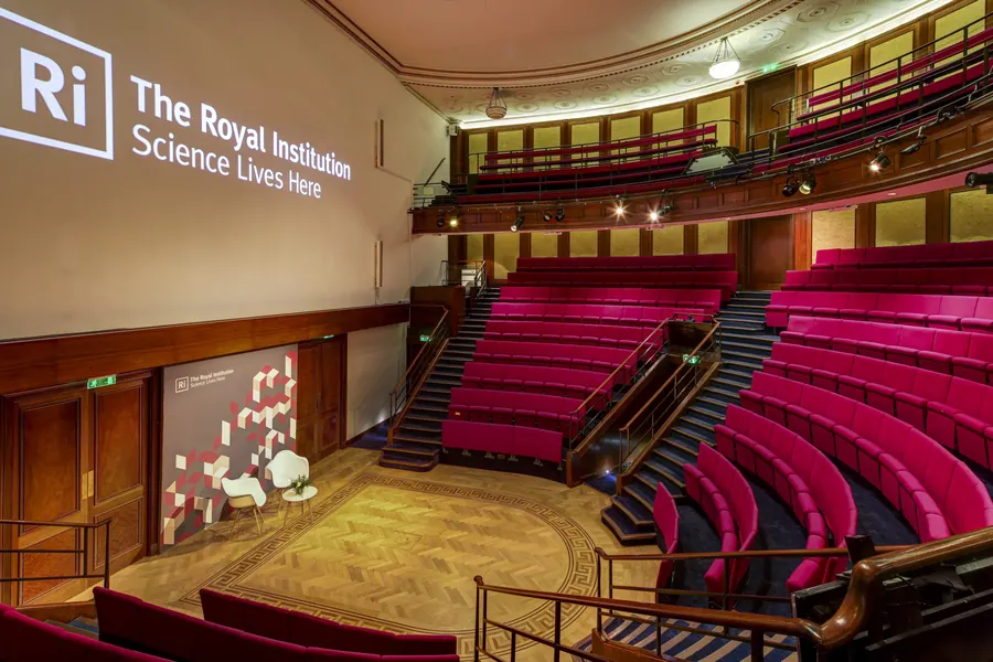 The lecture theatre at the Royal Institution of Great Britain